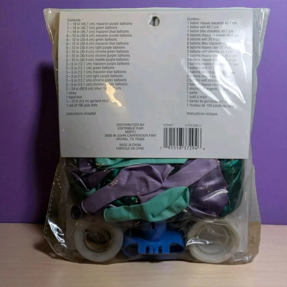 Celebrate It MERMAID TAIL Balloon 10 Ft Garland Decor Kit balloon New Sealed Kit